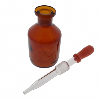 Pipettenflasche KSG/Normschliff für Immersionsöl (50 ml Kapazität) 