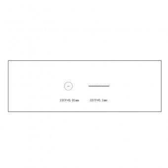 Calibration Slide for Microscopes (0.1/0.01 mm div) 