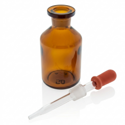 Pipettenflasche KSG/Normschliff für Immersionsöl (50 ml Kapazität) 