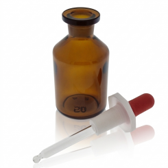 Pipettenflasche mit PE-Stopfen für Immersionsöl (50 ml Kapazität) 