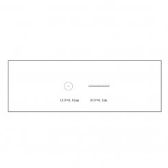 Kalibrierstreifen für Mikroskope (0,1/0,01 mm Teilung) 